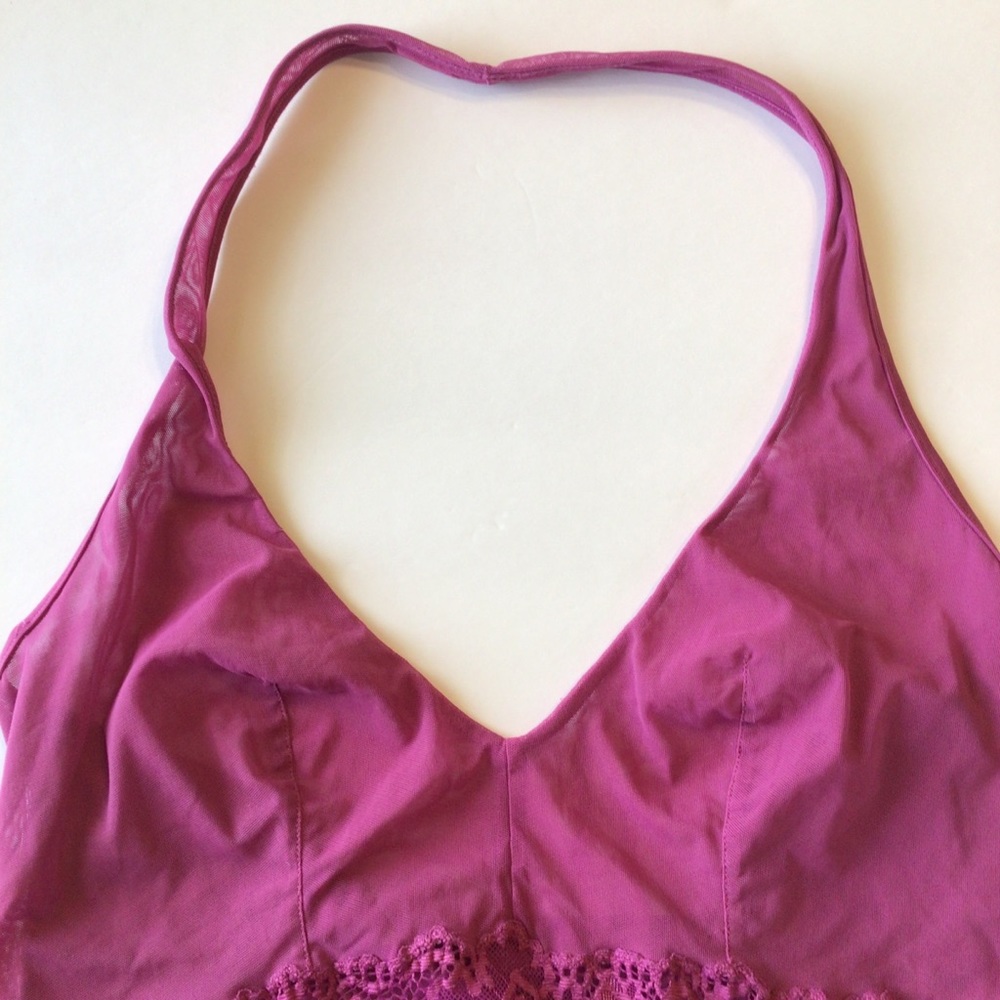 LA PERLA PURPLE LACE BABYDOLL LINGERIE SLIP SIZE 12 - Picture 5 of 16